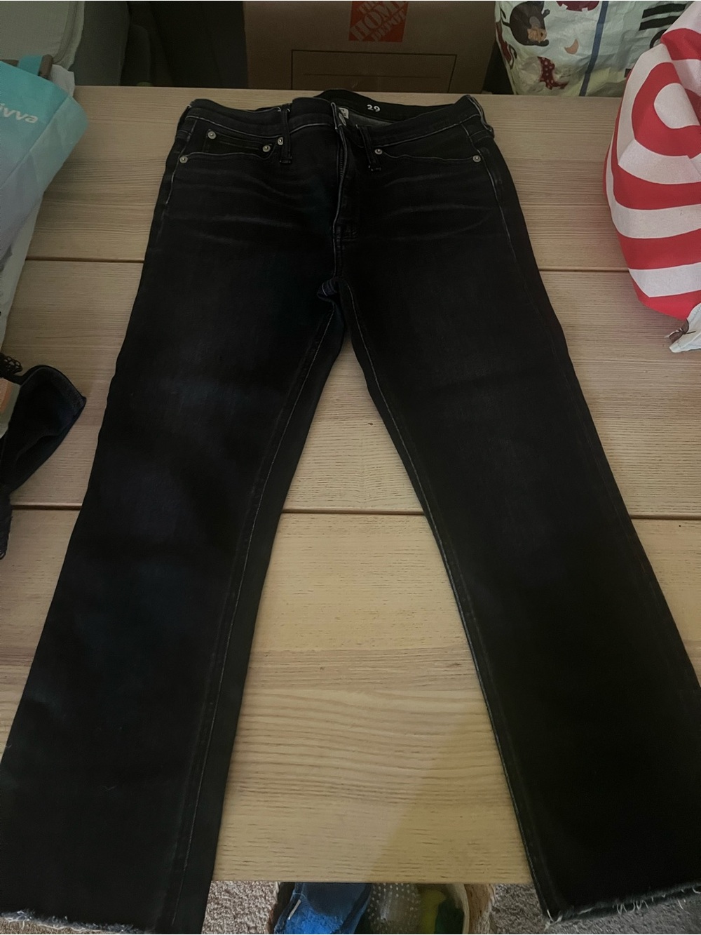J Crew Black 9” Billie Demi Boot Crop Women’s Size 29